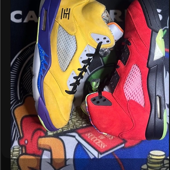 Jordan “What The “ 5s - Picture 1 of 2